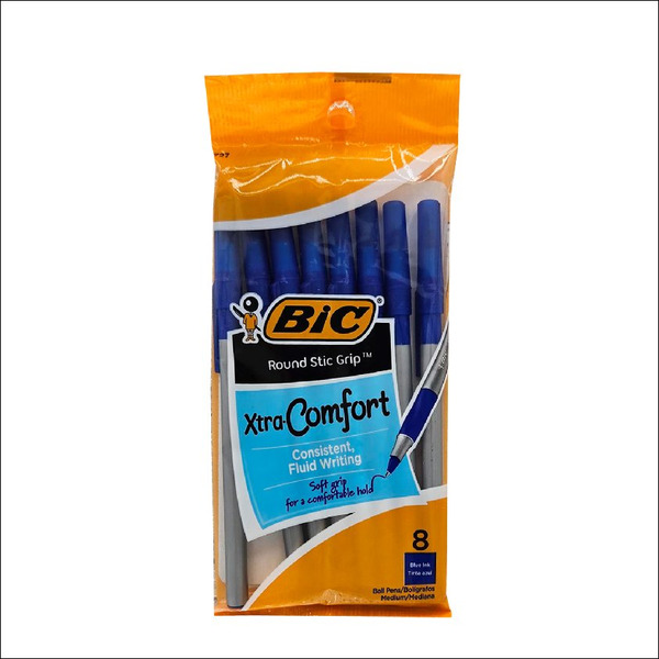 BIC Ultra Round Stic Grip Stylo à Bille Medium 1,2 Mm Assortis 26 Count