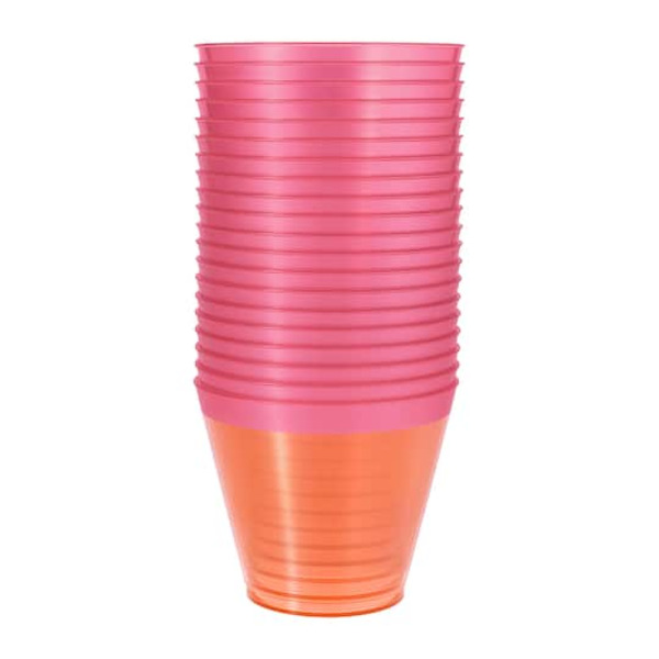 Celebrate It 9 oz Halloween Cups - Orange & Pink
