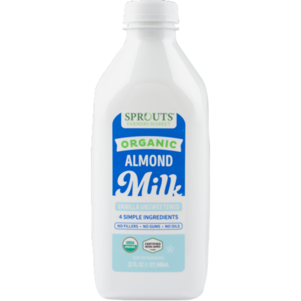 Sprouts Organic Unsweetened Vanilla Almond Milk