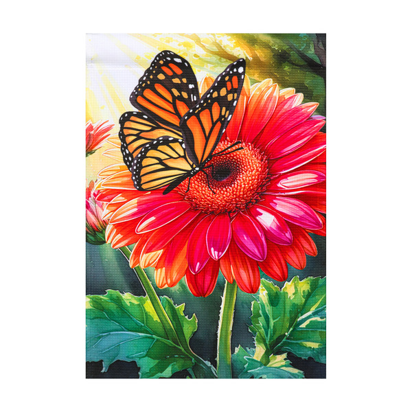 Style Selections 1-ft W x 1.5-ft H Butterflies Garden flag