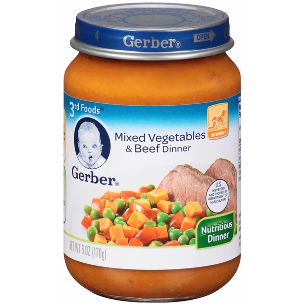 gerber vegetable beef baby food