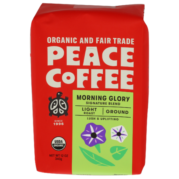 Peace Coffee Organic Morning Glory Blend Ground Coffee