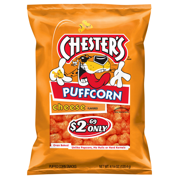 Chester's Puffcorn Snacks, Cheese Flavored