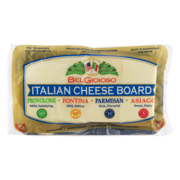 BelGioioso Belgioioso Italian Cheese Board, Provolone, Fontina ...