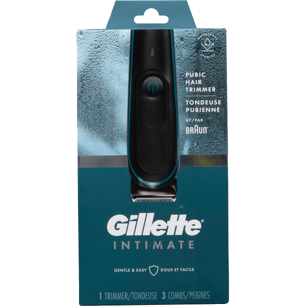 Gillette Intimate Men's Pubic Hair Trimmer For Men, Waterproof Same-Day ...