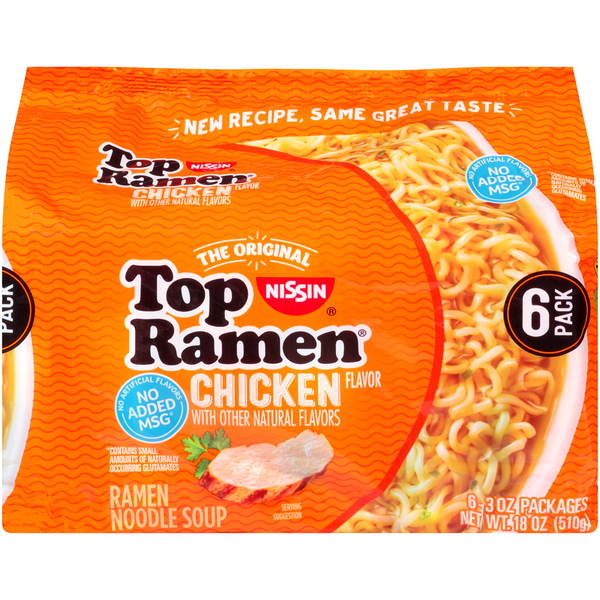 Nissin Top Ramen Chicken Flavor Ramen Noodle Soup