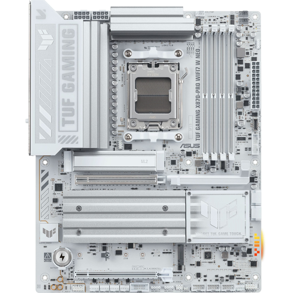 ASUS TUF Gaming X870-PRO Wi-Fi 7 W NEO ATX DDR5 Motherboard (Socket AM5, AMD X870) - White