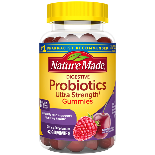 Nature Made Ultra Strength Digestive Probiotics Gummies 8 Billion CFU