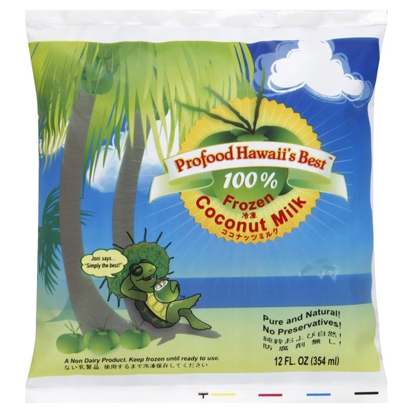 Profood Hawaiis Best Coconut Milk, 100 Frozen (12 oz) Instacart