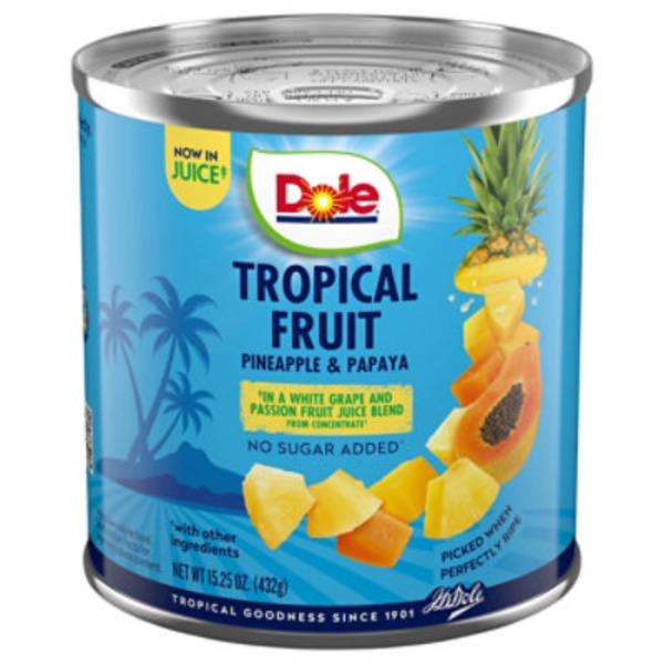 Dole Tropical Fruit, Pineapple & Papaya