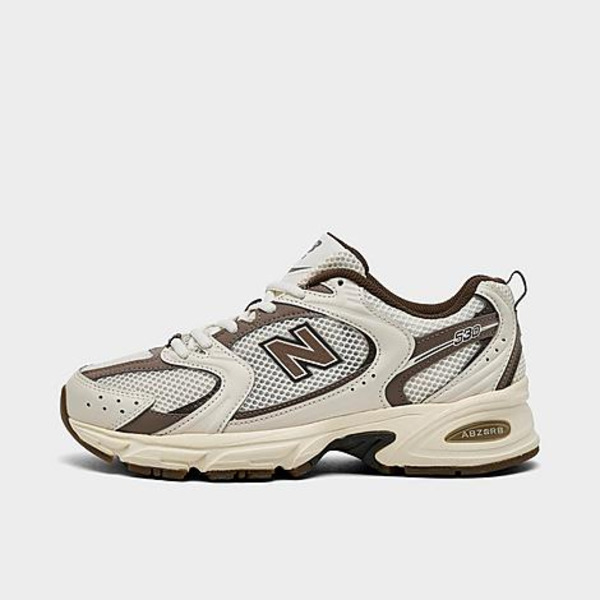 New Balance Men's 530 Casual Shoes, Size 8 - White/Brown