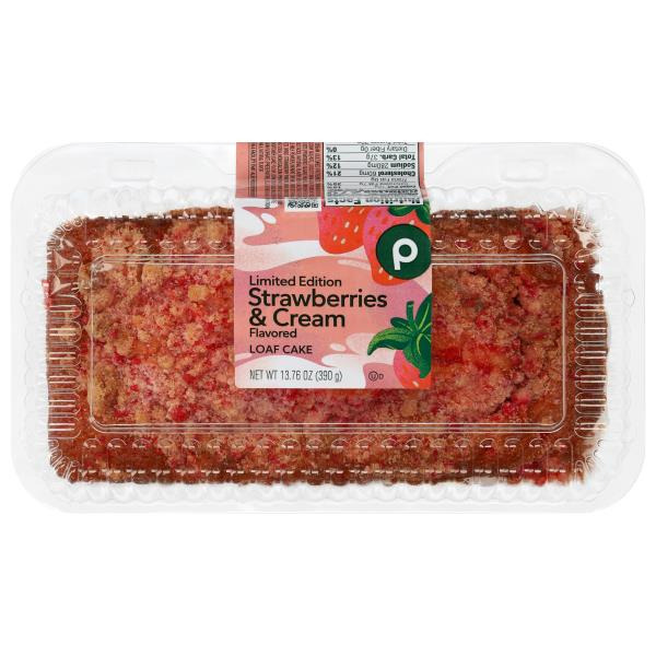 Publix Strawberries & Cream Flavored Loaf Cake Same-Day Delivery
