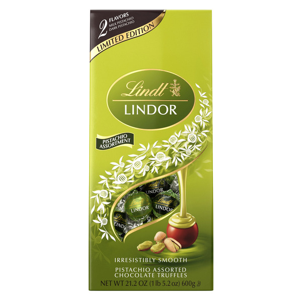 Lindt Lindor Chocolate Pistachio Truffles Variety Pack, 21.2 oz.