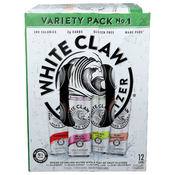 White Claw Flavor #1 Hard Seltzer Variety 12 Pack Cans