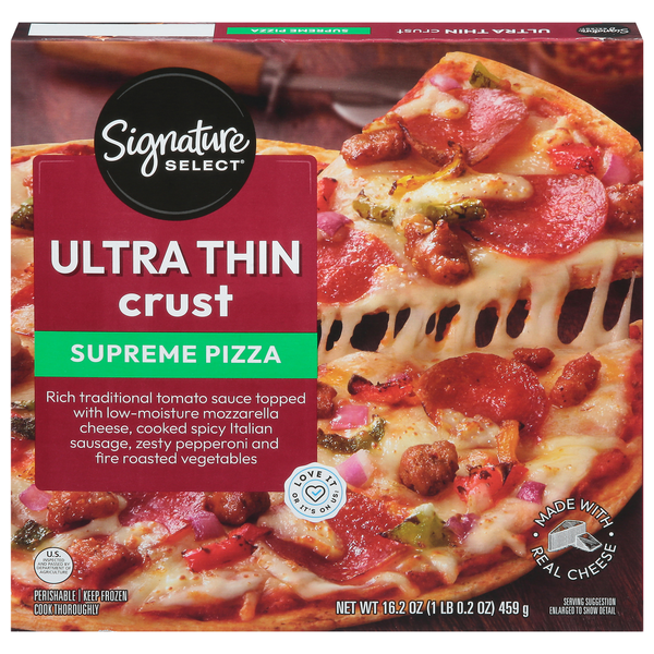 Signature SELECT Pizza, Ultra Thin Crust, Supreme