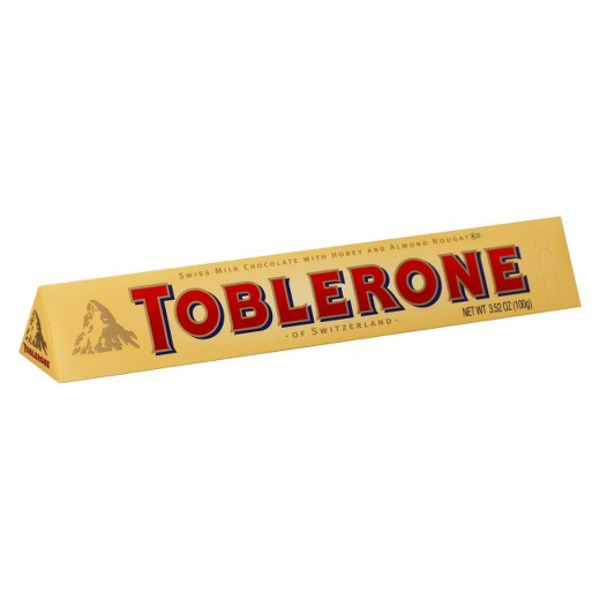 Toblerone - Milk Chocolate Candy Bar - 3.52 oz/20 ct