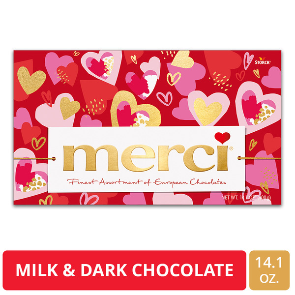 merci Finest Assortment of European Chocolates, Valentine's Day