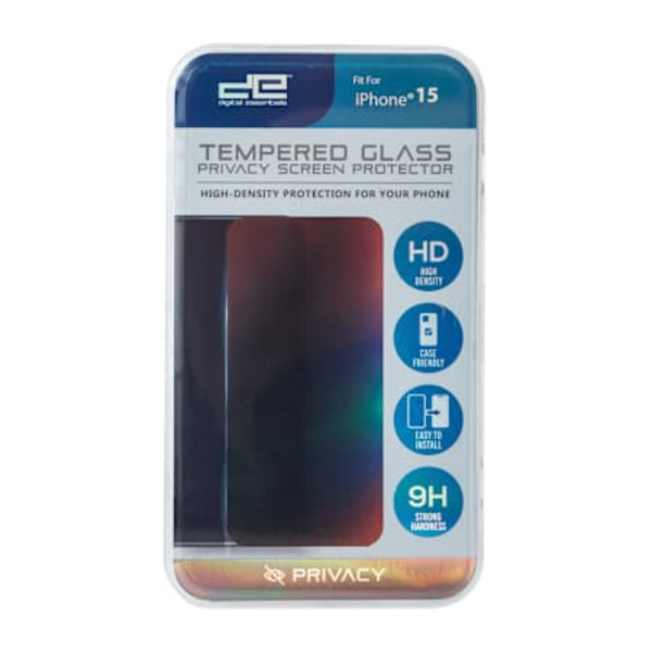 Digital Essentials iPhone 15 Tempered Glass Privacy Screen Protector
