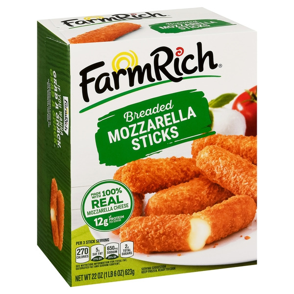 Farm Rich Breaded Mozzarella Cheese Sticks Same-Day Delivery or