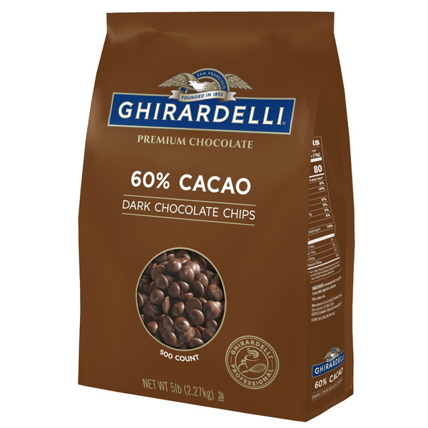 Ghirardelli Chocolate - 60% Cacao Dark Chocolate Chips - 5lb