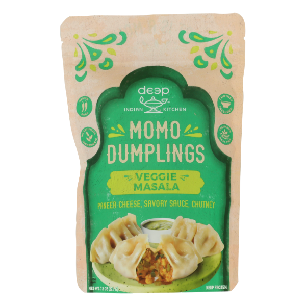 茶 MOMOS Deep Indian Kitchen Veggie Masala Momo Dumplings Same-Day Delivery