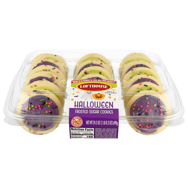 Lofthouse Halloween Frosted Sugar Cookies Same-Day Delivery or