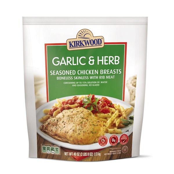 The Garlic & Herb frozen chicken breast is actually really good. r/aldi