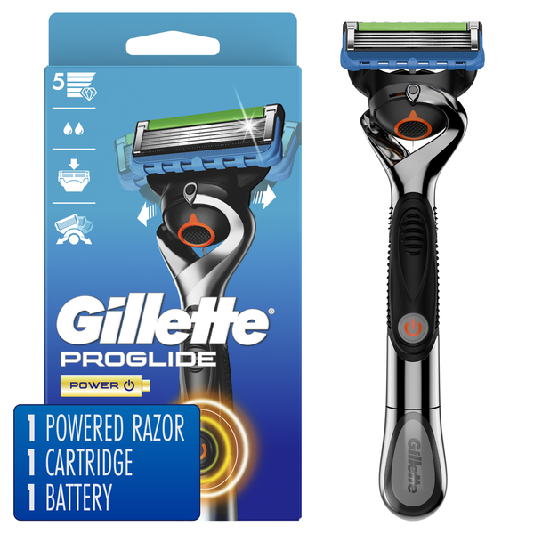 Gillette ProGlide 5+1 剃刀とカートリッジセット Gillette ProGlide Power Men's Razor Handle + Blade Refill Same-Day
