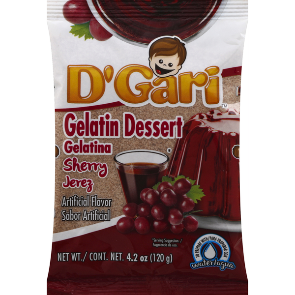 D'Gari Gelatin Dessert, Sherry Jerez