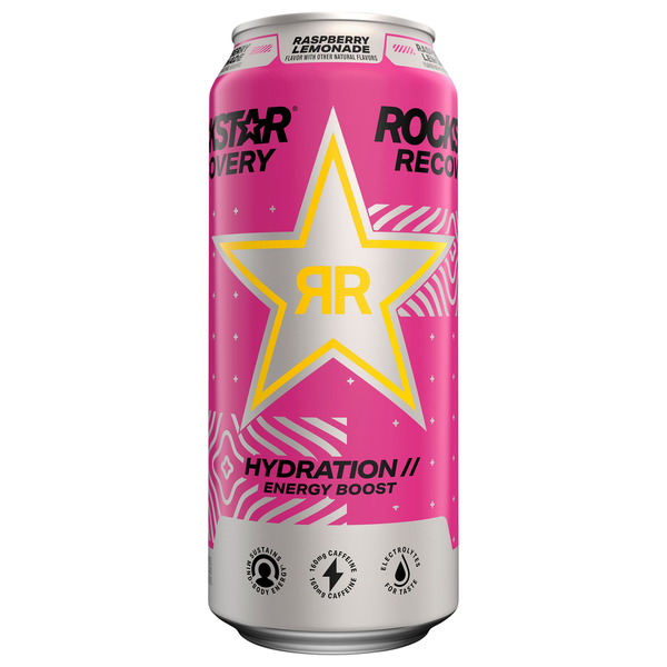 Rockstar Recovery Energy Drink Raspberry Lemonade Same-Day