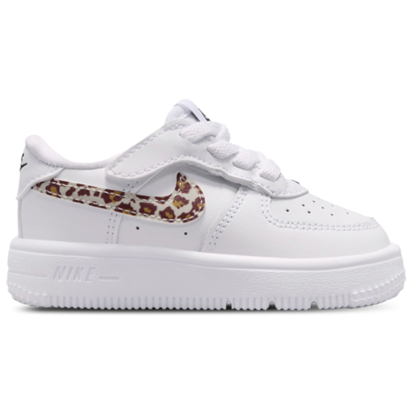 Nike Girls' Air Force 1 Low EasyOn Toddler Shoe, Size 5 - White/Black