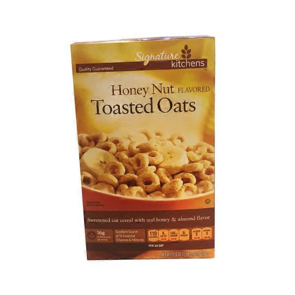 Signature Kitchens Honey Nut Flavored Toasted Oats Cereal (21.6 oz) Instacart