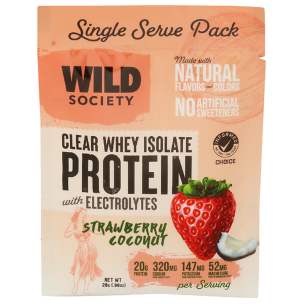 Spring Clear Packet Sprouts Farmers Market Wild Society Nutrition Strawberry Coconut Clear ...
