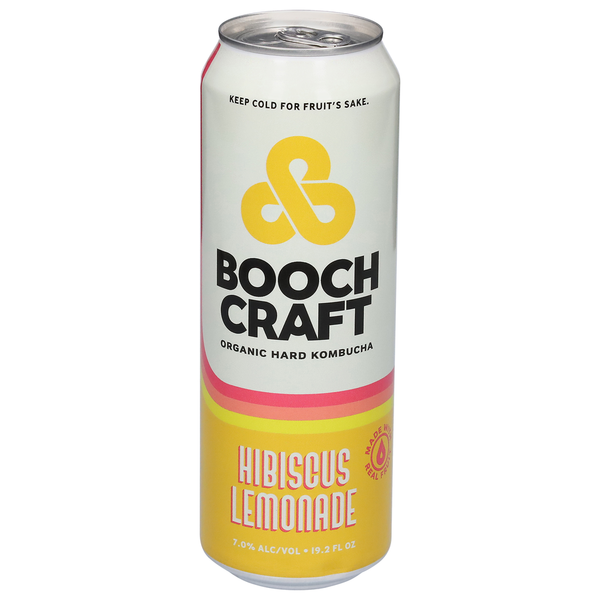 Boochcraft Hard Kombucha, Hibiscus Lemonade Same-Day Delivery or