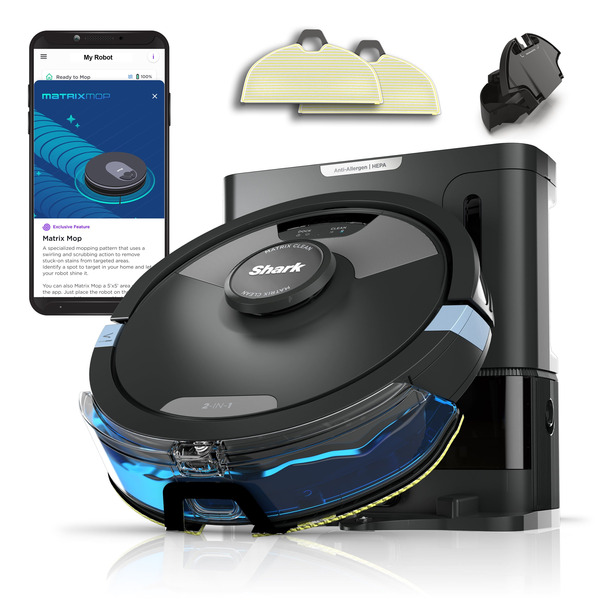 Shark RV2610WA​ AI Ultra 2-in-1 Robot Vacuum & Mop with XL HEPA Self-Empty Base, Bagless, 60-Day Capacity & Matrix Clean Navigation Set