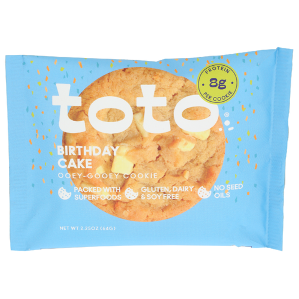 Toto Foods Co Birthday Cake Seed Oil Free Cookie