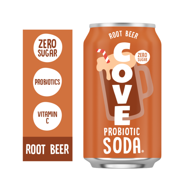 Zero Sugar Probiotic Soda, Root Beer