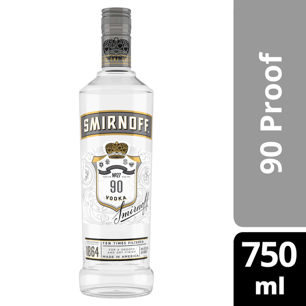 Smirnoff 90 Proof Vodka Same-Day Delivery | Publix Liquors