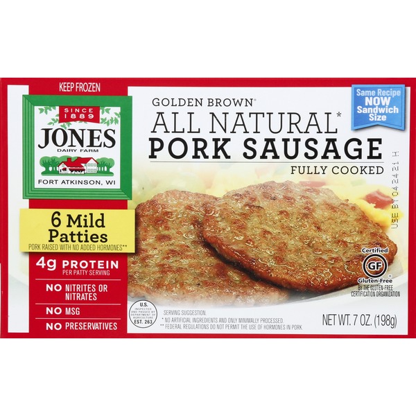 Jones Dairy Farm All Natural Sausage Fully Cooked (6 ct) from Sprouts Farmers Market Instacart