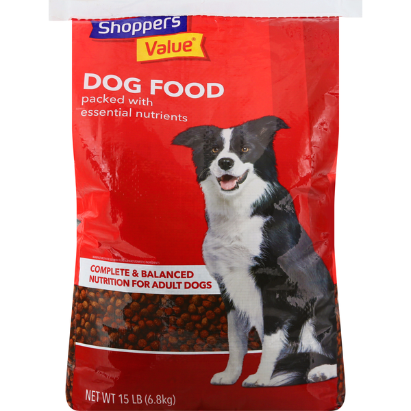 Shoppers Value Dog Food, Complete & Balanced Nutrition, Adult (15 lb