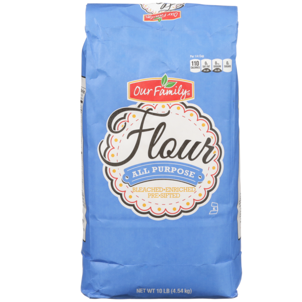 Our Family Bleached Enriched PreSifted All Purpose Flour (10 lb