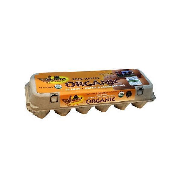 Farmers' Hen House Organic Free Range Grade A Large Brown Eggs (12 ct