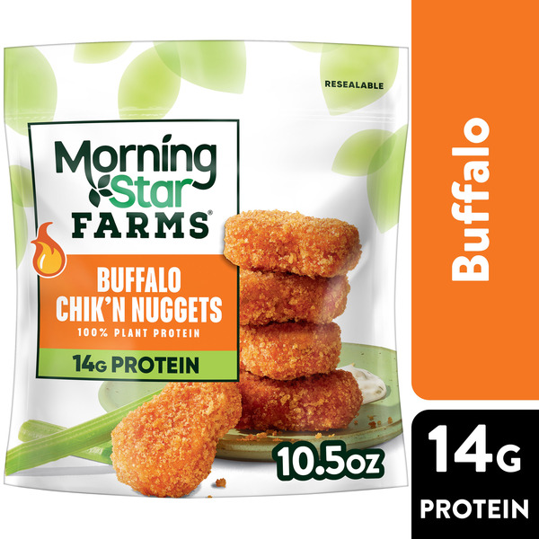 Morning Star Farms Veggitizers Buffalo Plant Based Chik'n Nuggets