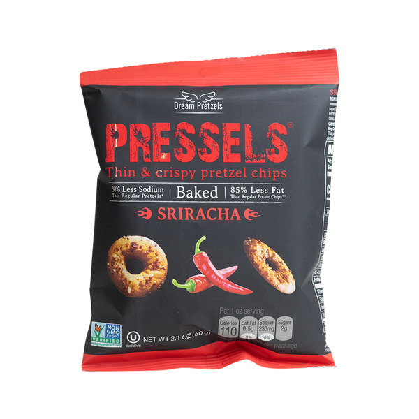 Pressels Thin & Crispy Sriracha Pretzel Chips