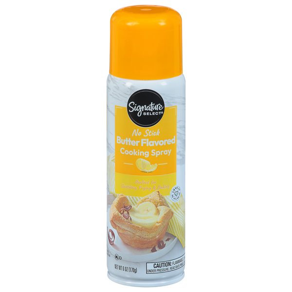 Signature SELECT Cooking Spray, No Stick, Butter Flavored