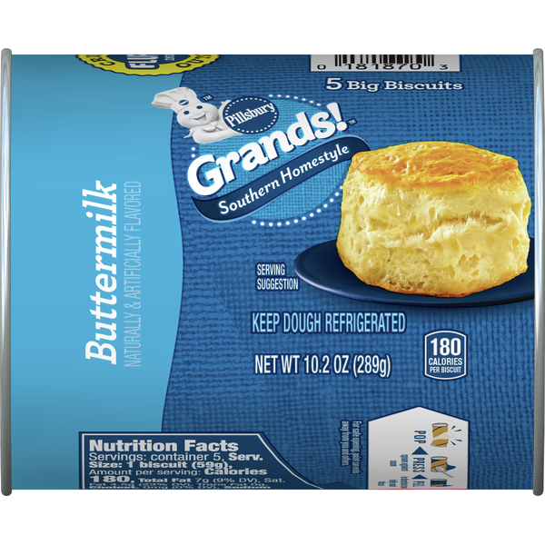 Pillsbury Biscuits, Buttermilk, Big (5 each) from Safeway Instacart