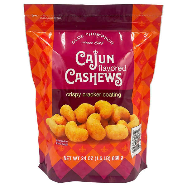 Olde Thompson Cajun Flavored Cashews,  24 oz
