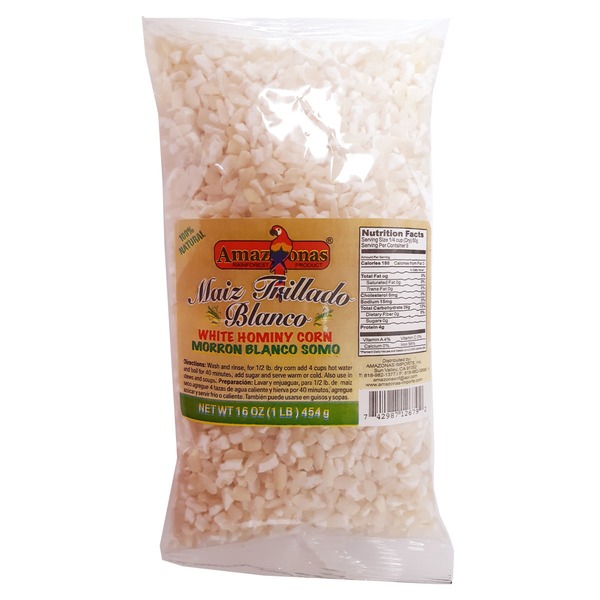 Amazonas Rainforest Products White Hominy Corn