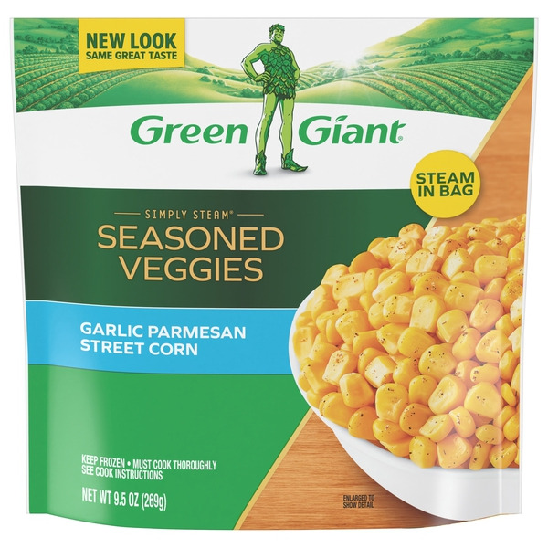 Green Giant Simply Steam Seasoned Garlic Parmesan Street Corn Same