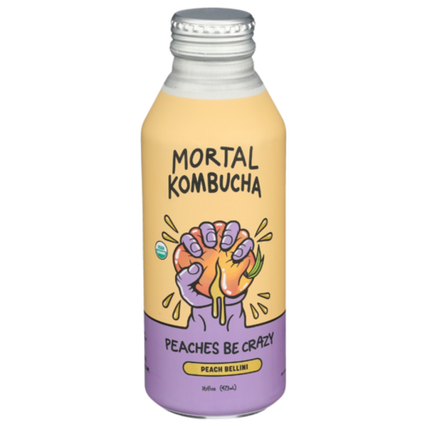 Mortal Kombucha Kombucha Peaches Be Crazy Al Bottle Same-Day